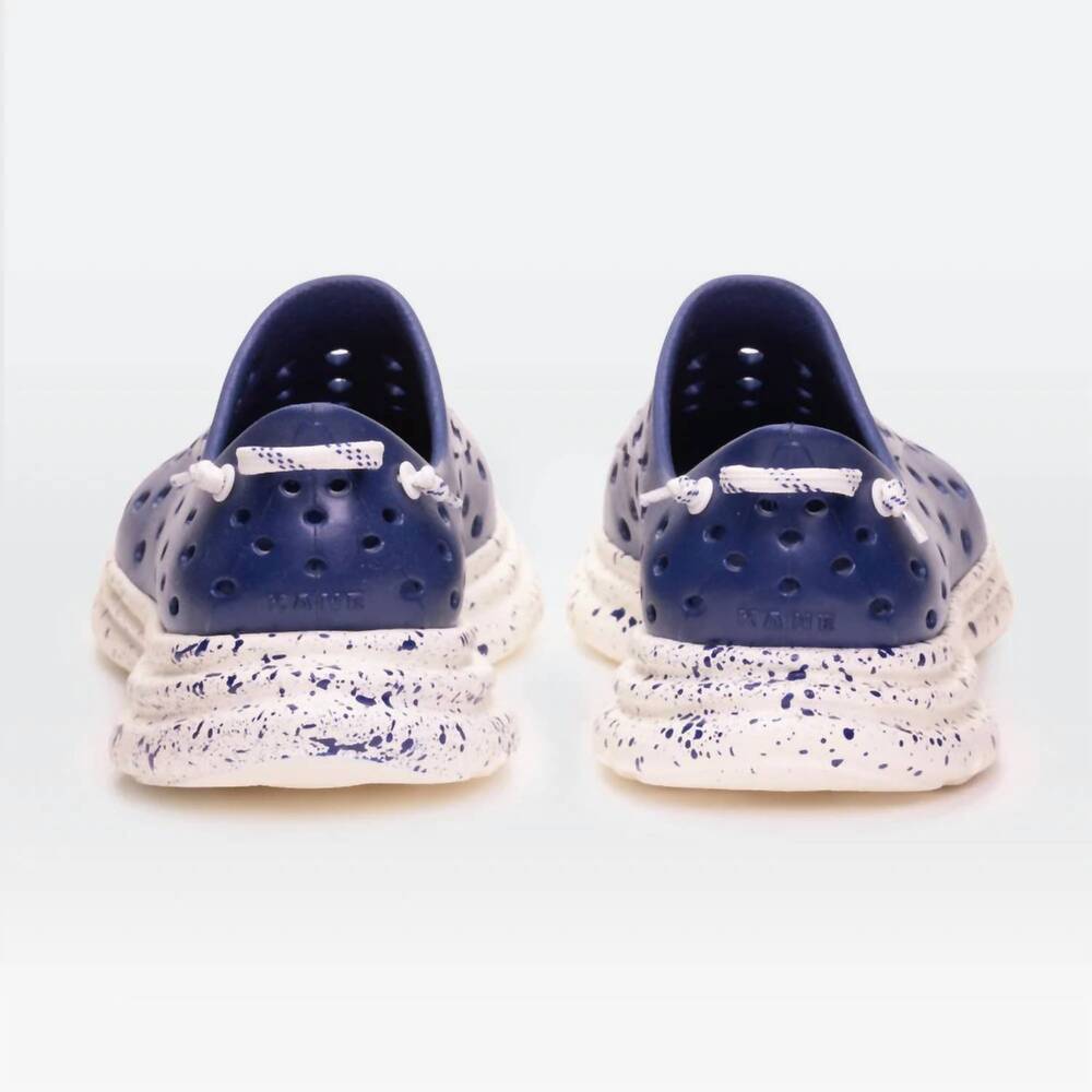 NEW KANE FOOTWEAR unisex revive active recover shoes in indigo/cream speckle - Picture 4 of 7